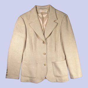 Pendleton | Vintage 100% Virgin Wool Women's Blazer Beige Large